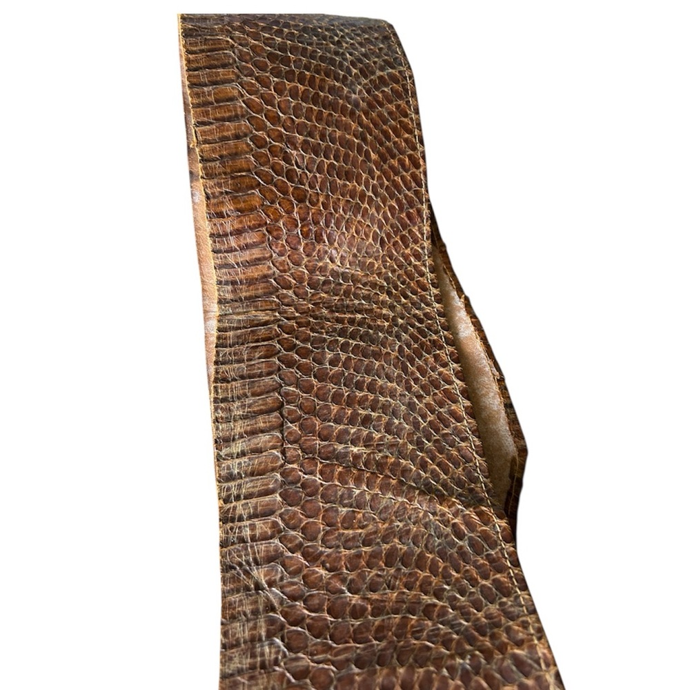 Wide Python Corset Style Statement Belt Excellent… - image 4